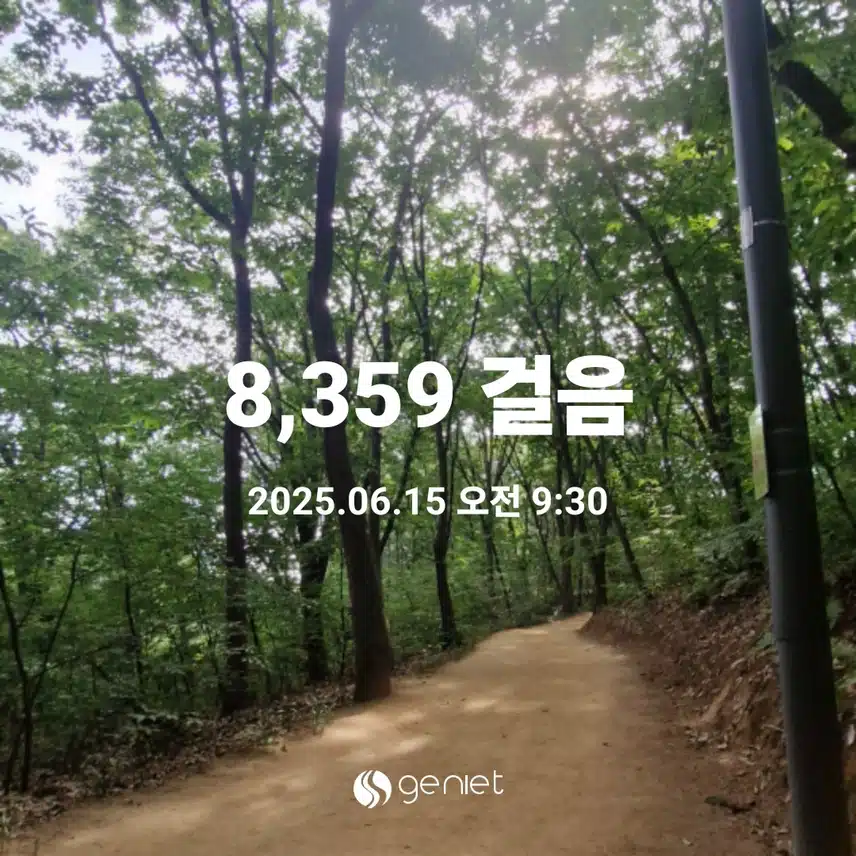 아침 산책 마무리