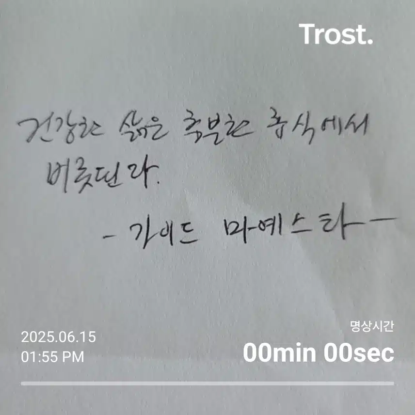 가이드 마예스타(좋은글 명언)