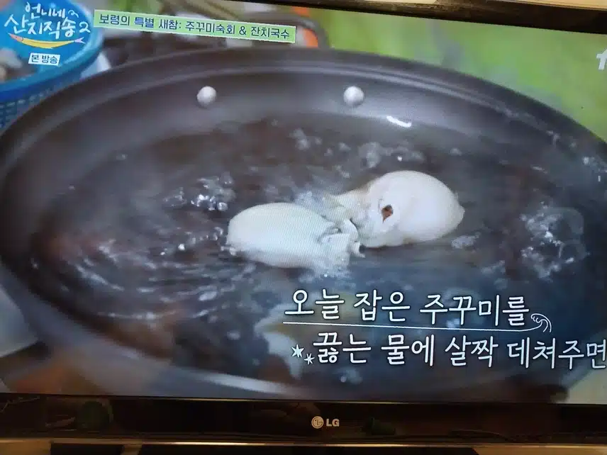 선장님이 새참준비해주셨어요