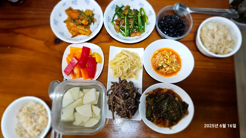 월요일 아침밥상