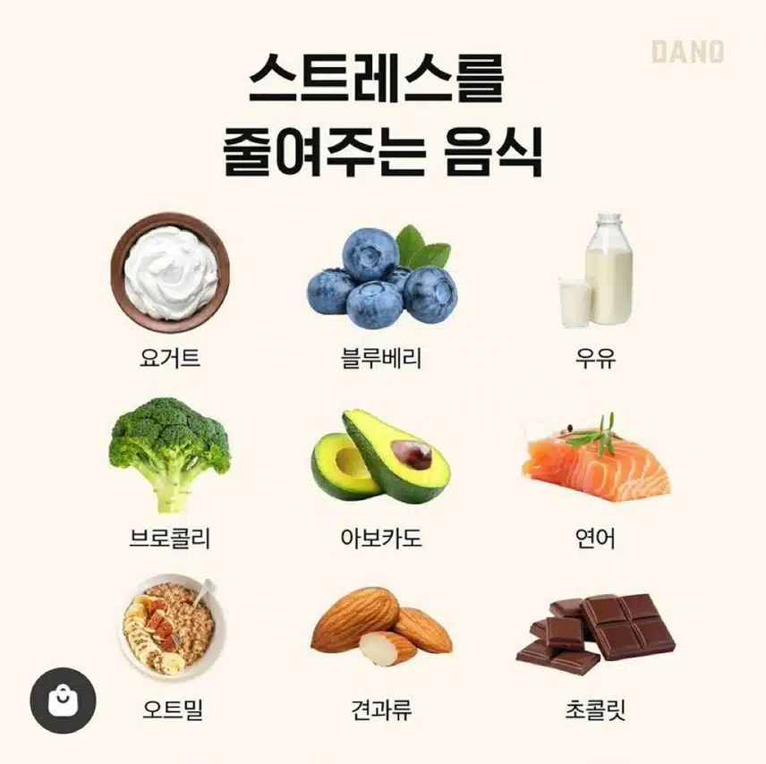 스트레스를 줄여주는 음식