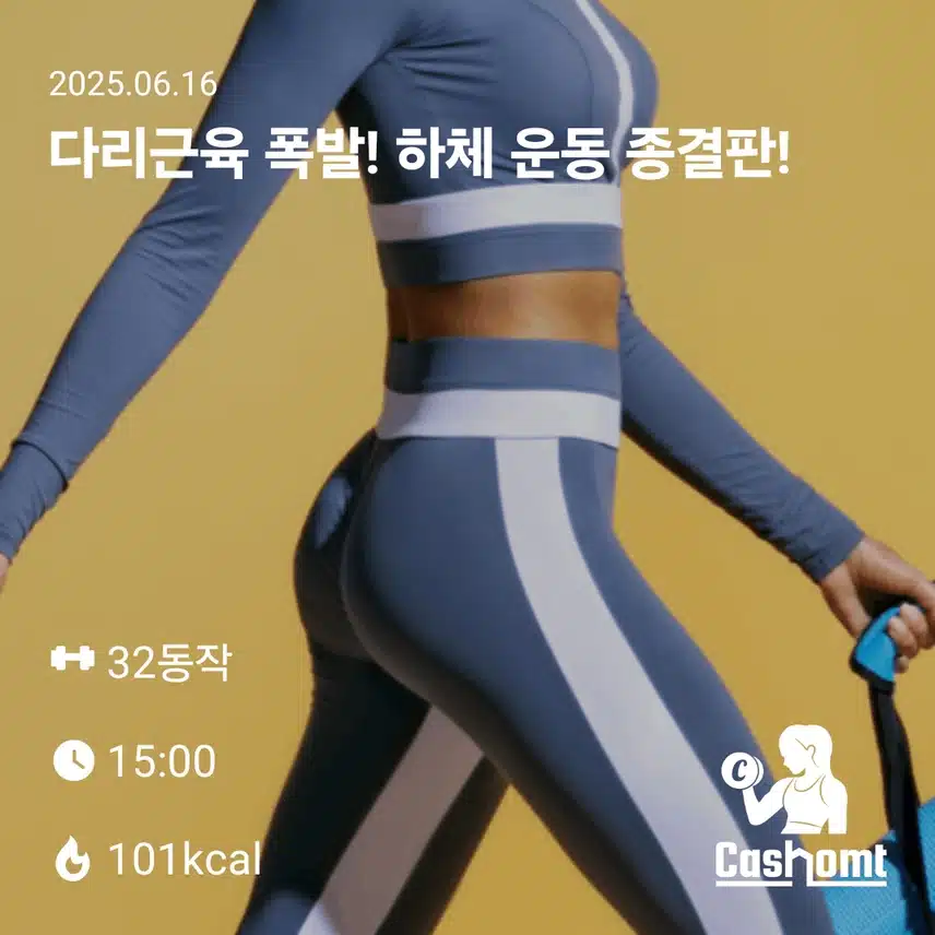 홈트로 하체 운동했네요~~~^^