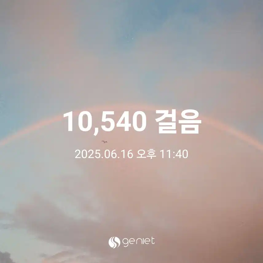 월요일 걸었어요