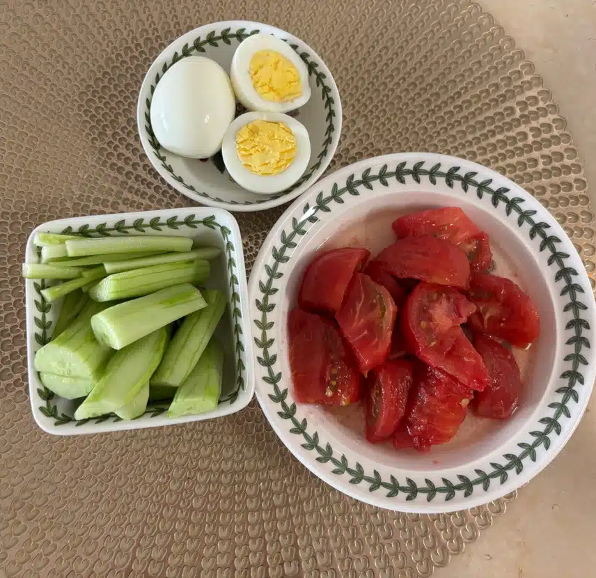 아침식단🍅🥒🥚