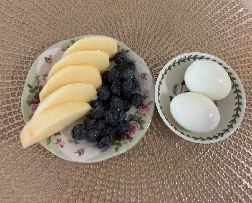 아침식단🍎🫐🥚