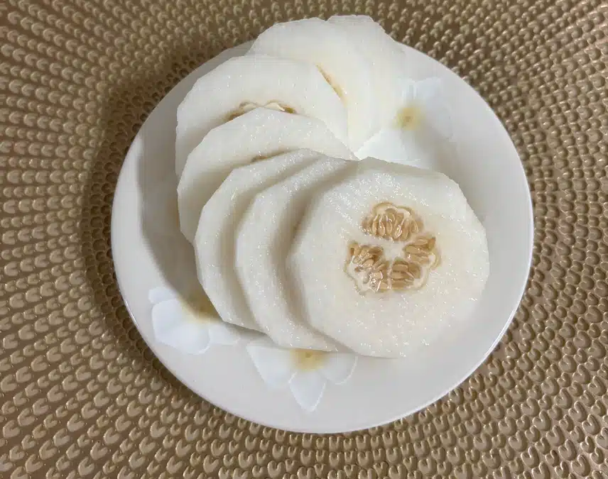 참외 먹어요