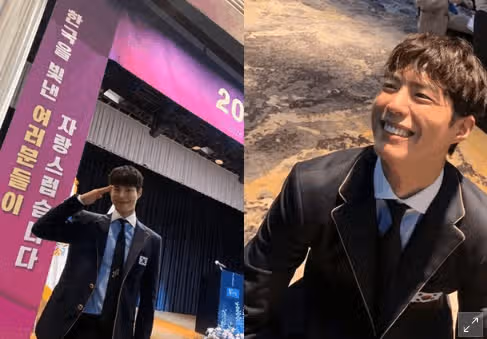 보검님 촬영 현장에서 찰칵 !ㅎㅎ