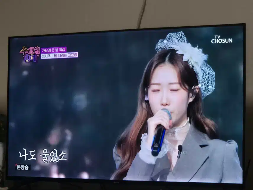 목소리 만으로도 감동을 주는 정서주양의 무대