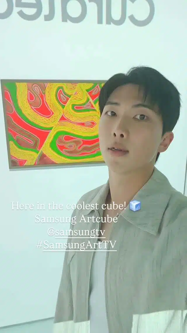 스위스 아트 바젤 참석중인 RM 인스타 스토리