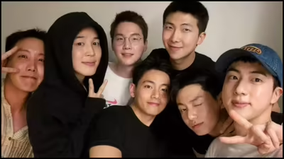 드디어 슈가 전역! 마침내 BTS 완전체다💜