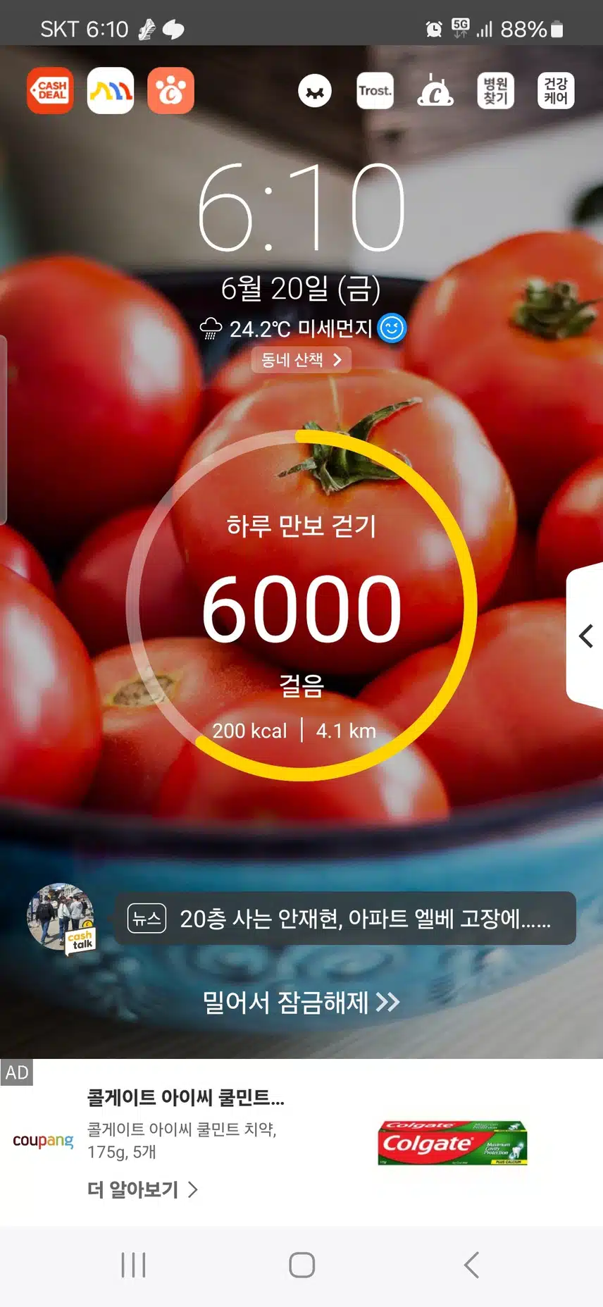 오늘은 6천보 채웁니다. ^^ 