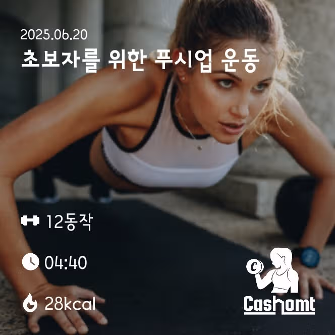 푸시업 운동 