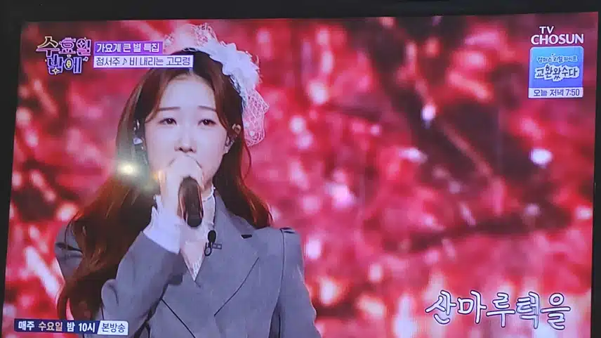 전서주양의비내리는 고모령 무대 너무 좋았어요 