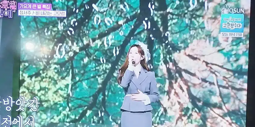 정서주양이 비내리는 고모령불렀어요 