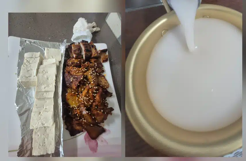 두부김치 만들어 먹었어용~(^。^)y-~