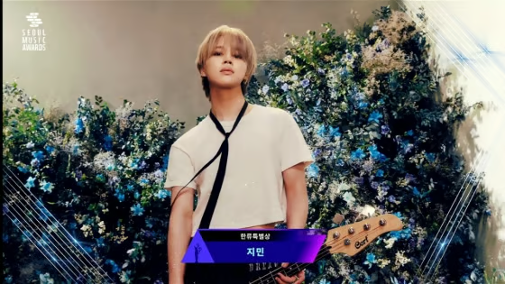 서울가요대상에서 한류특별상 지민님 수상 소식