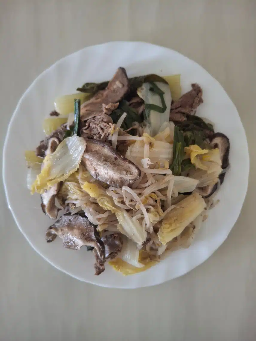 야채찜으로 아침을 