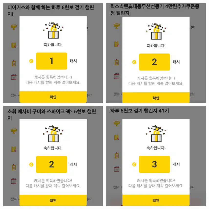 팀워크 하루 걷기 챌린지 인증 