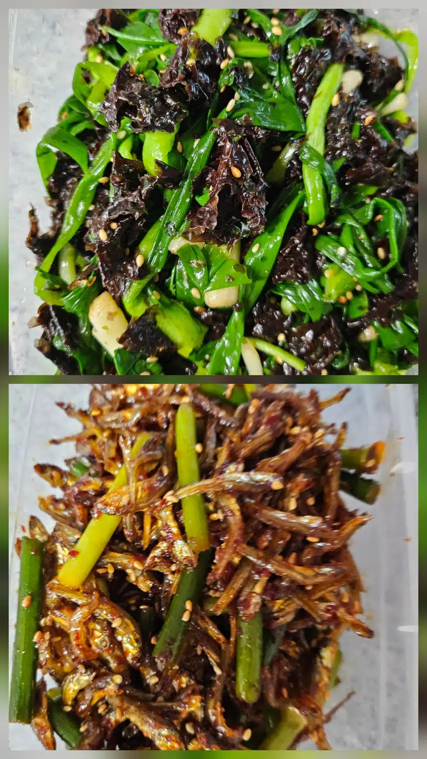 쪽파 김무침. 마늘쫑 멸치 볶음