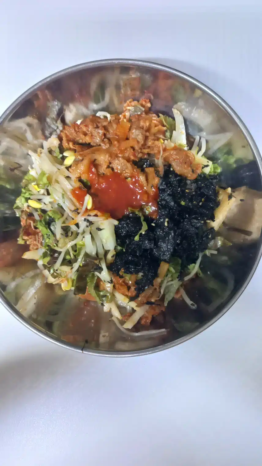 제육콩나물야채비빔밥