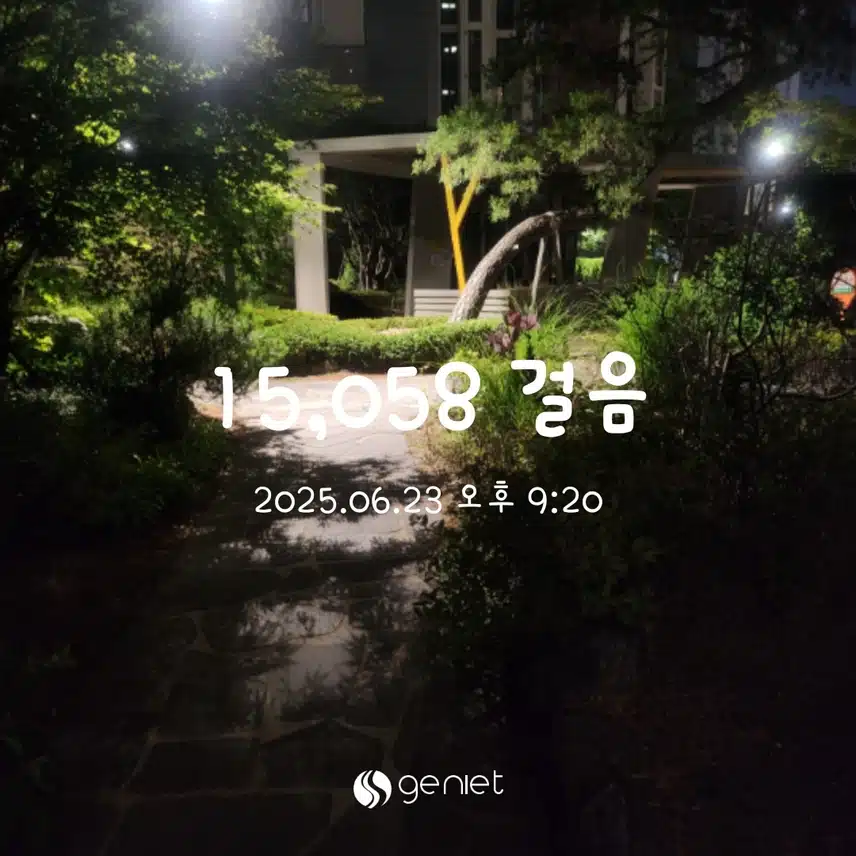 시원한 밤 산책길~걸어요 🎶 