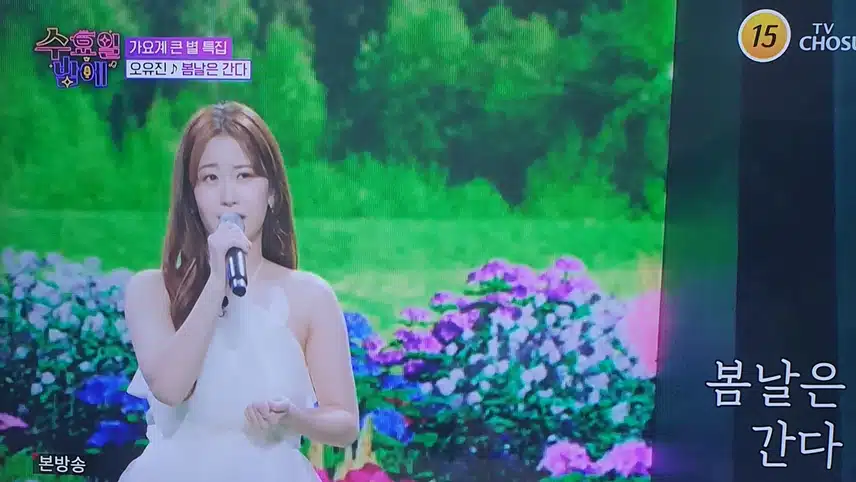 트롯 올스타전 수요일 밤에 오유진님 봄날은 간다 무대 좋았어요 