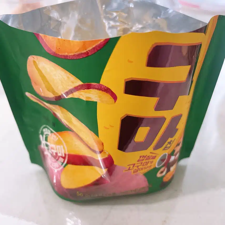 고구마칩과자