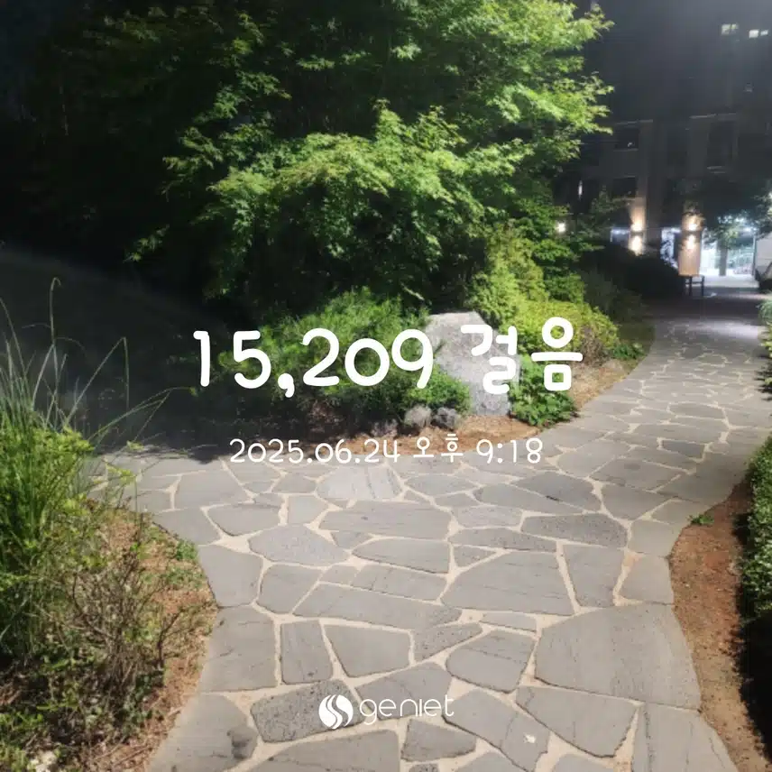 저녁 산책 마무리해요~