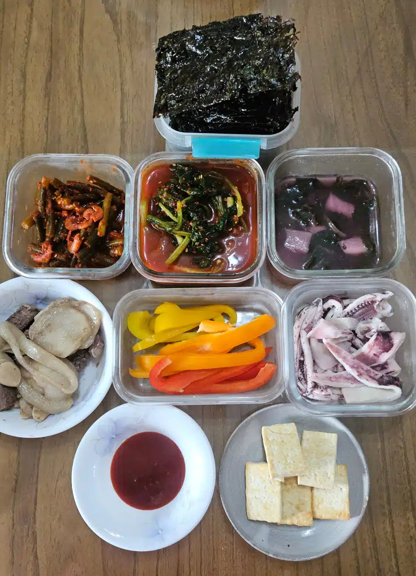 저녁 한 상으로 🦑🫑🥩