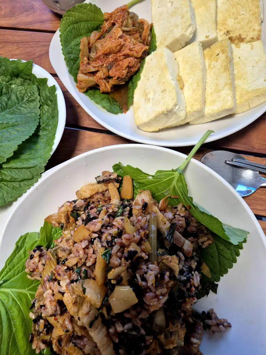 저녁은 두부김치와~
