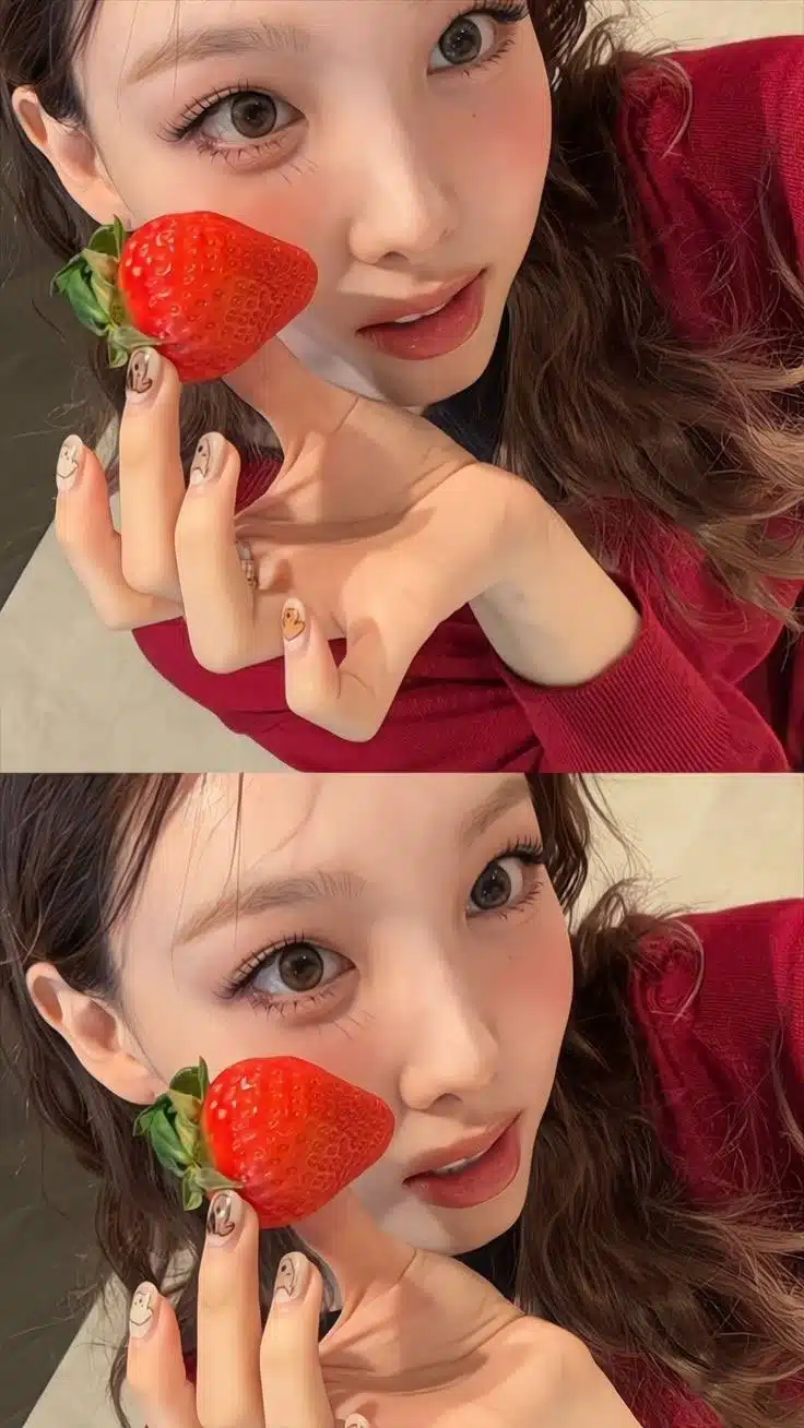과즙미 팡팡 터지는 트와이스 나연 딸기셀카
