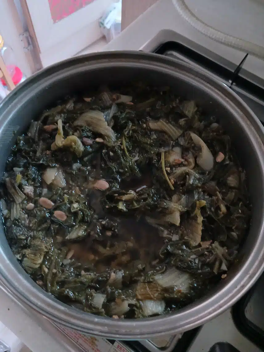 우거지 된장찌개 