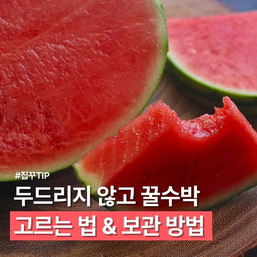 꿀수박 고르는 법과 보관 방법