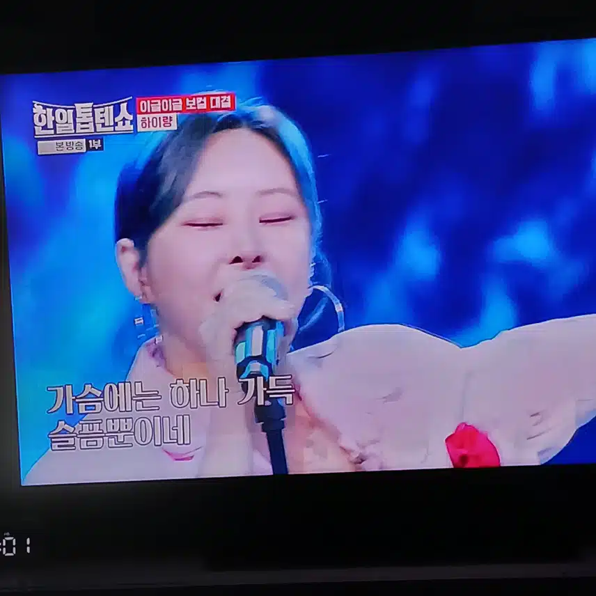 하이랑님 오랫만에 톱텐쇼에서 보네요