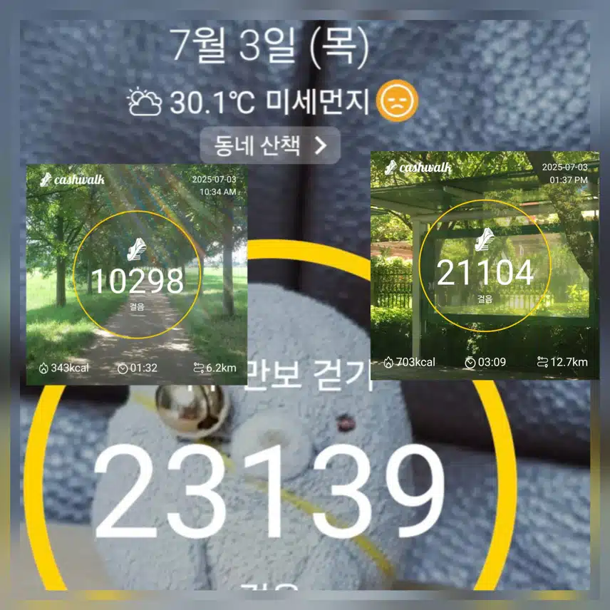 예쁜곳만 찾아 다닐꼬양~ 만보걷기 완료 ~🥰