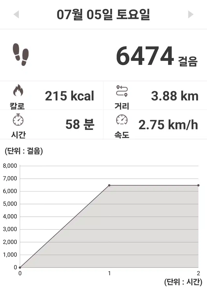 6천보 걸었는데 0보