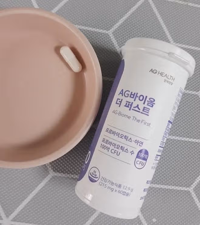 물 마시기 & 유산균 먹기
