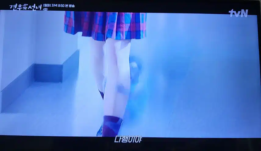 아기령이 다리에 붙어있어요