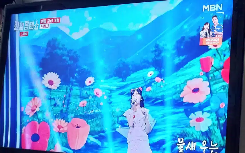 빈예서양이 물새우는 강언덕 노래 불렀어요 
