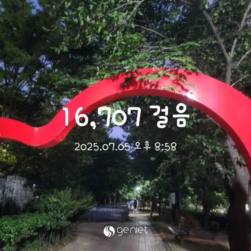 신나게 걸어보네요.