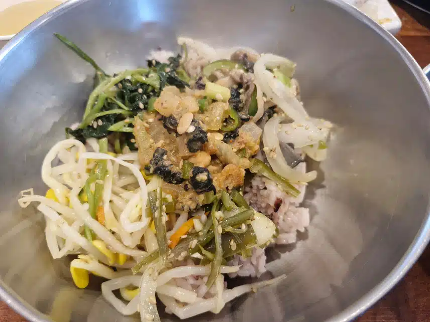 우렁강된장 비빔밥
