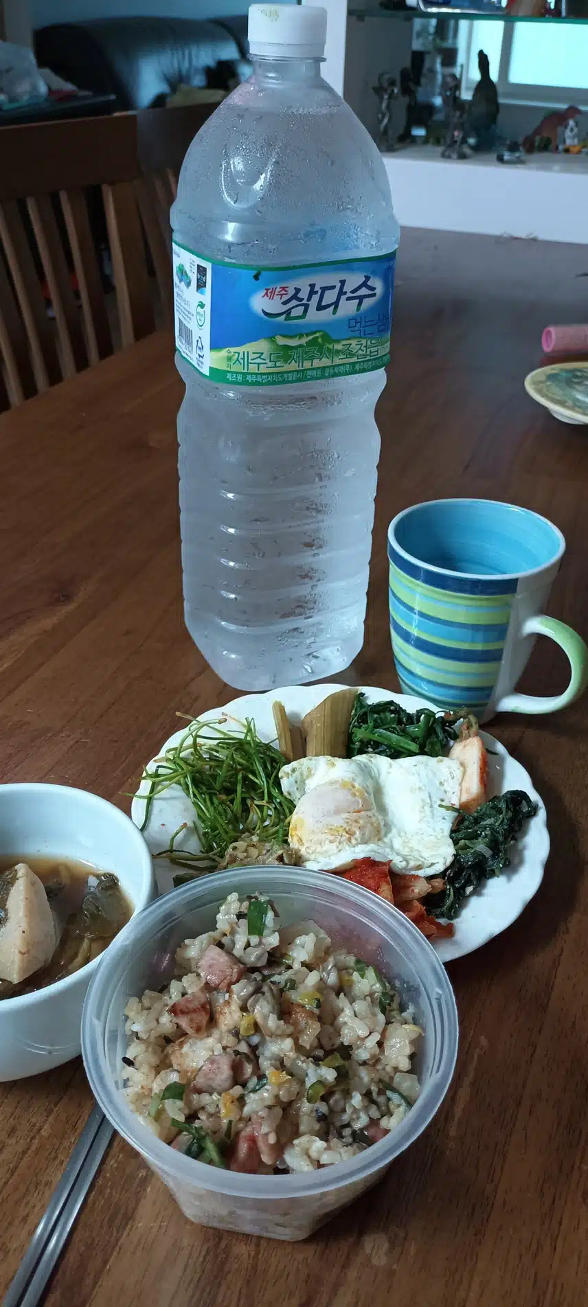 오늘도  삼다수와 시작을