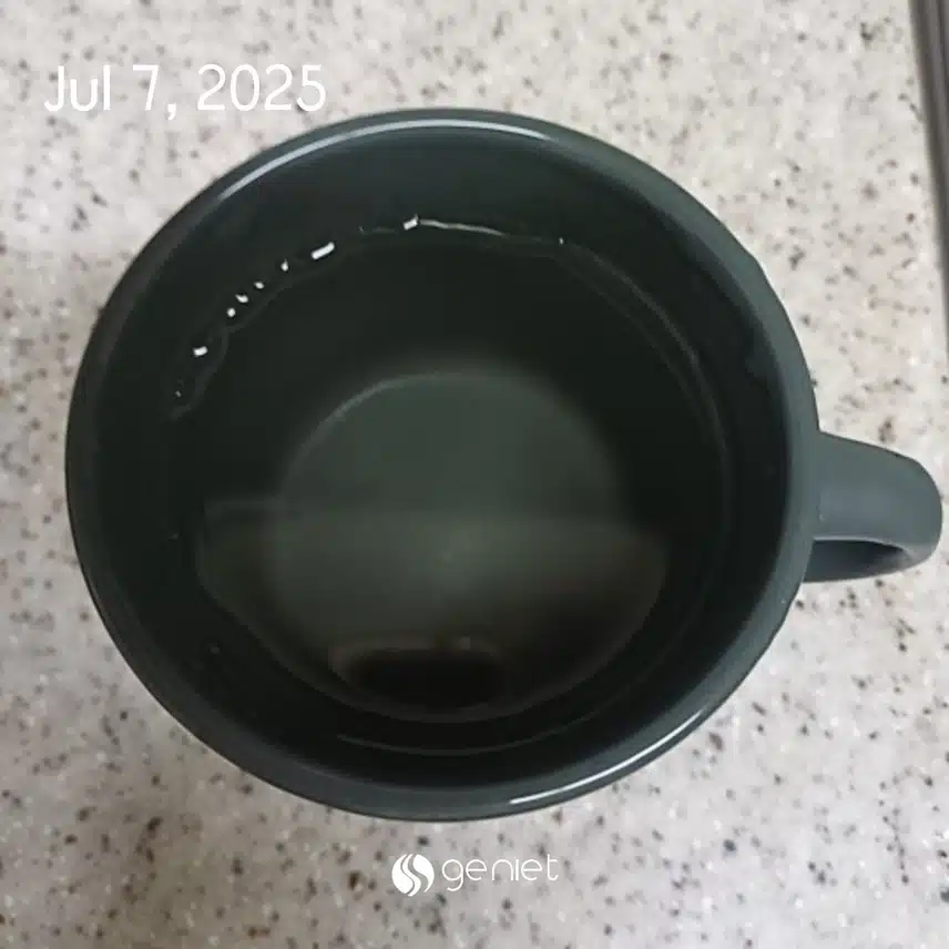 공복물 한잔 