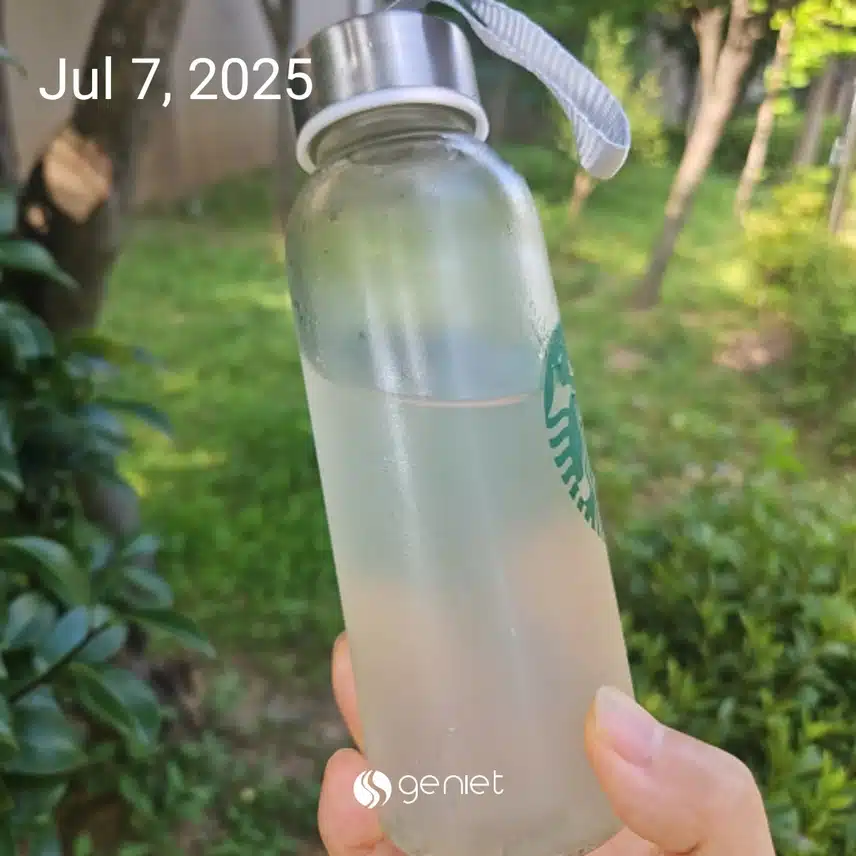 산책하면 수분충전 
