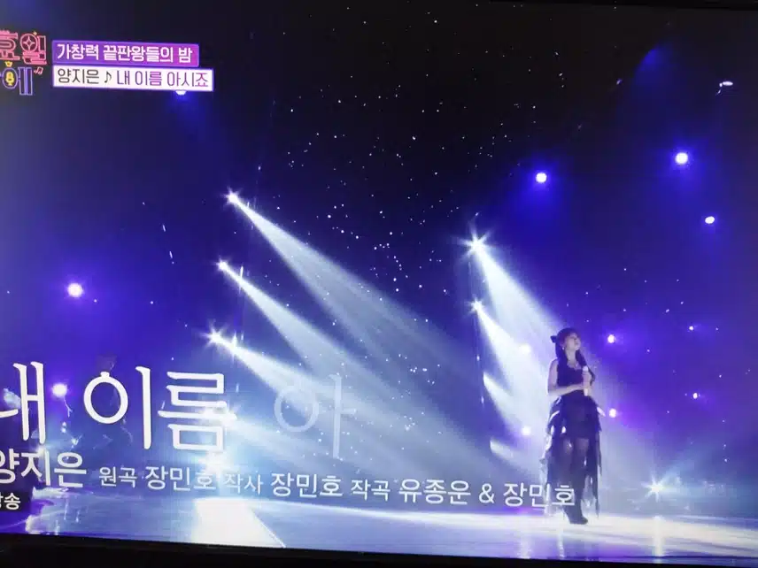 양지은 내이름 아시죠 무대