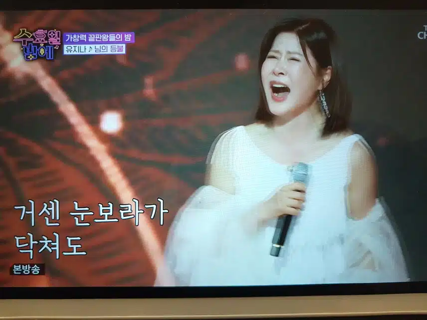 유지나 님의 등불 열창무대