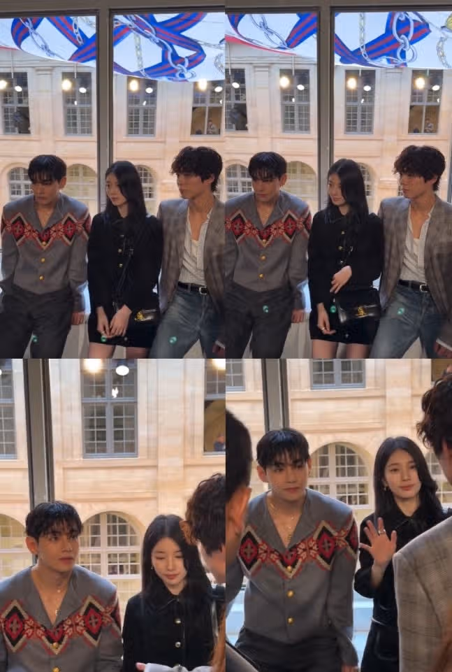 프랑스 파리에서 만난 뷔와 수지, 박보검님