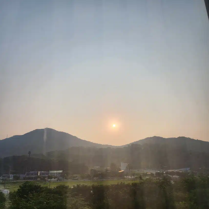 일찍부터 열일하는 태양...