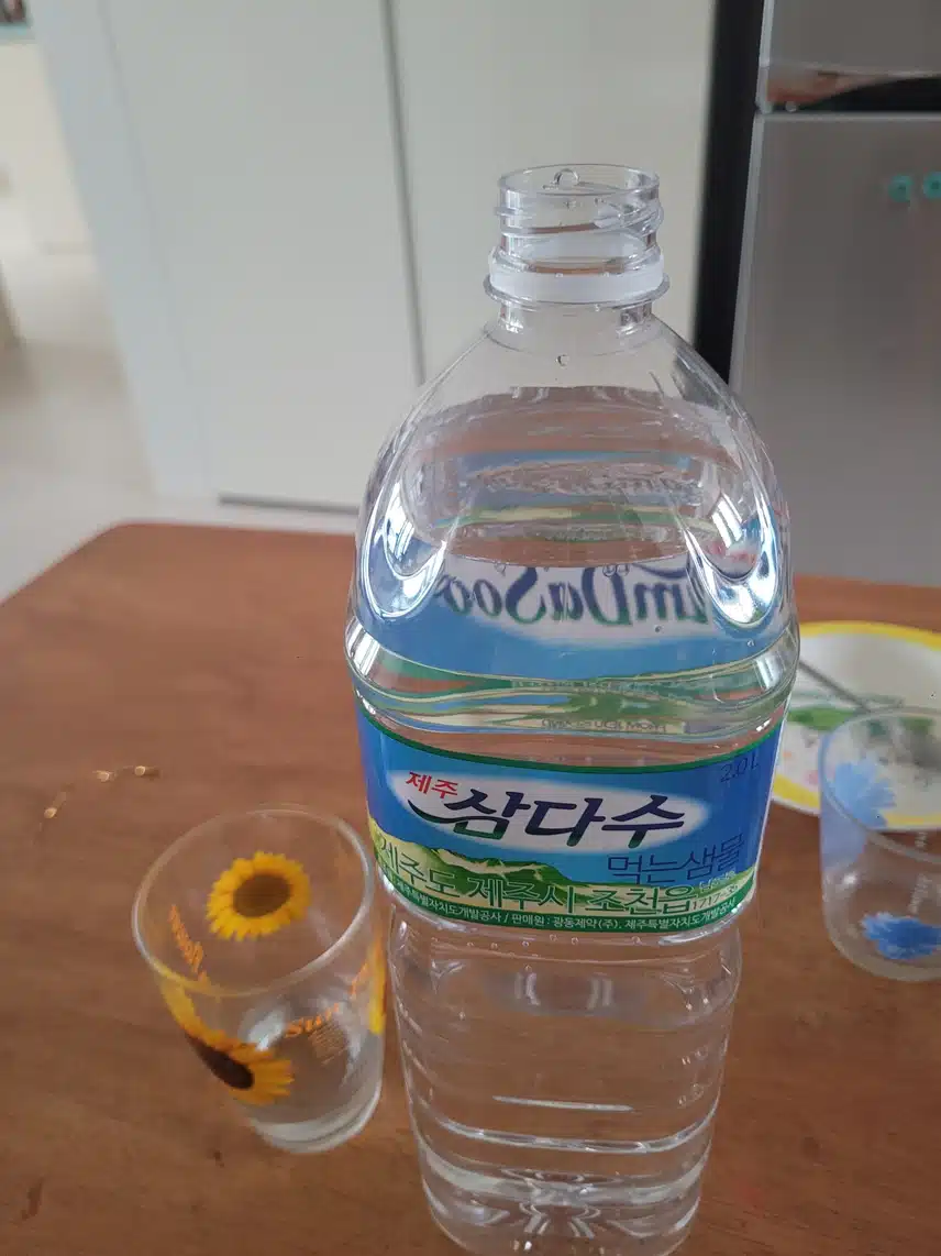 매일아침 삼다수 물한잔