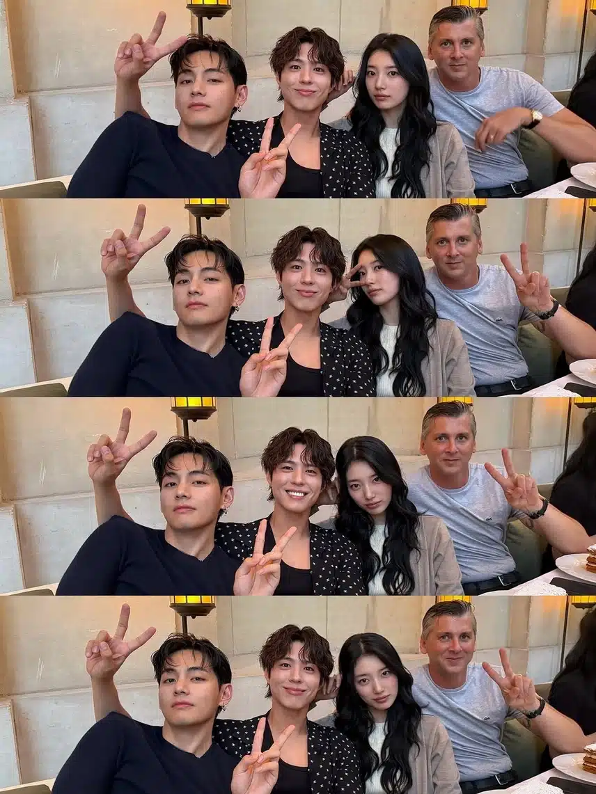 보는 순간 행복해지는 방탄 뷔& 박보검 투샷📸